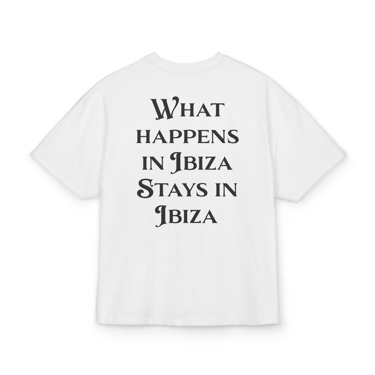 What Happens In Ibiza - Tee - white/black