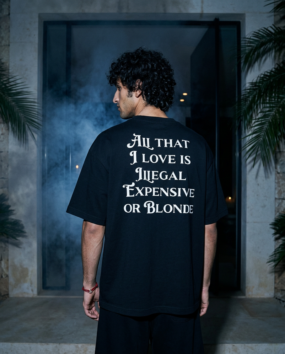 All That I Love Is Blonde - Tee - black/white — lifestyle 1