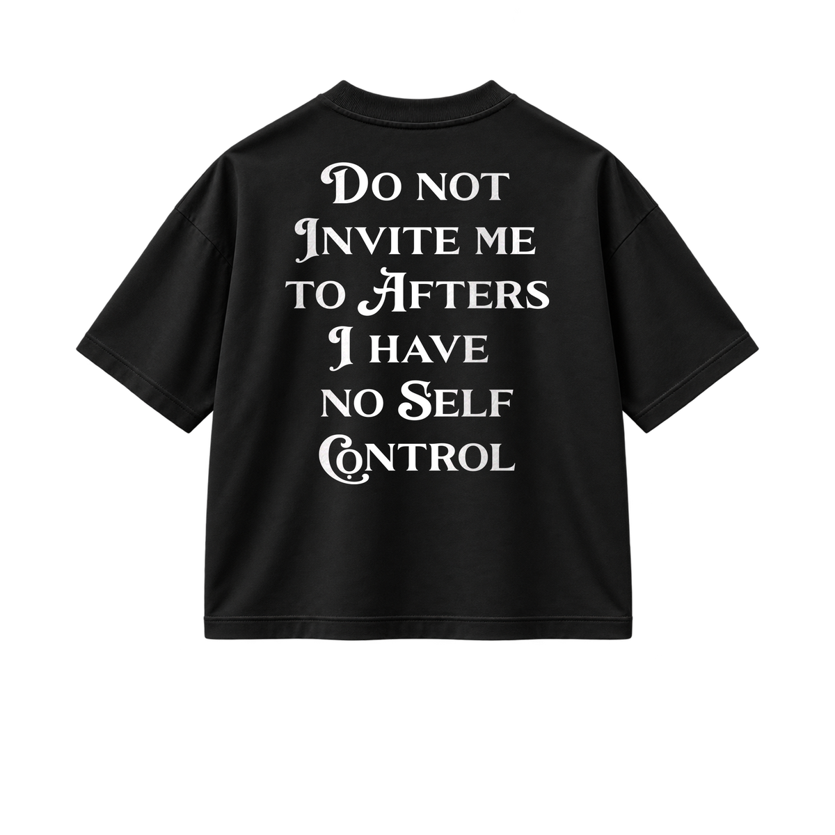 Do Not Invite Me - Tee - black/white