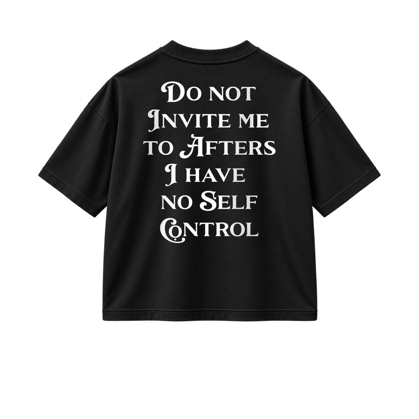 Do Not Invite Me - Tee - black/white