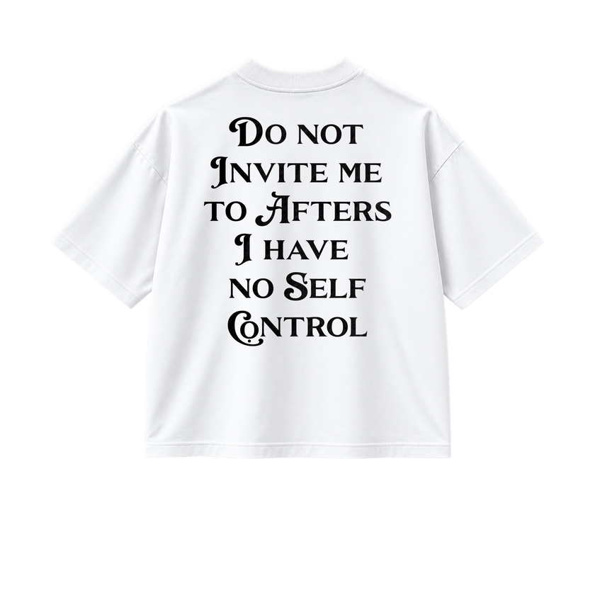 Do Not Invite Me - Tee - white/black