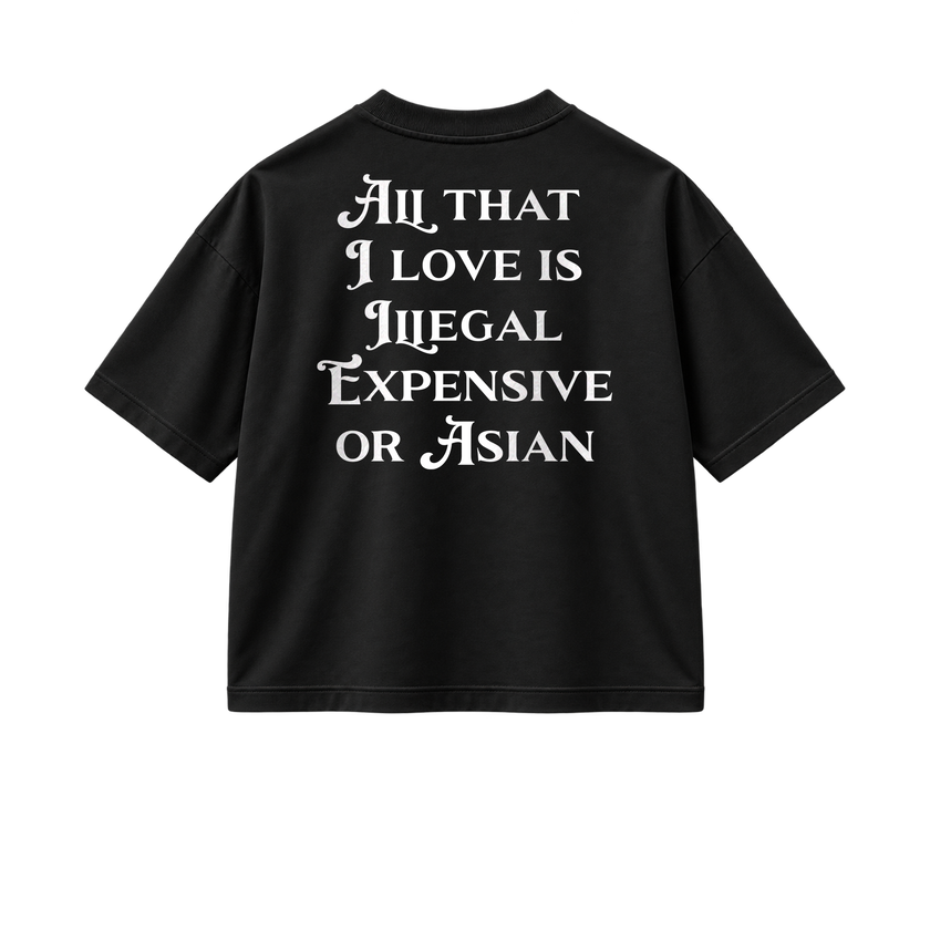 All That I Love Is Asian - Tee - black/white