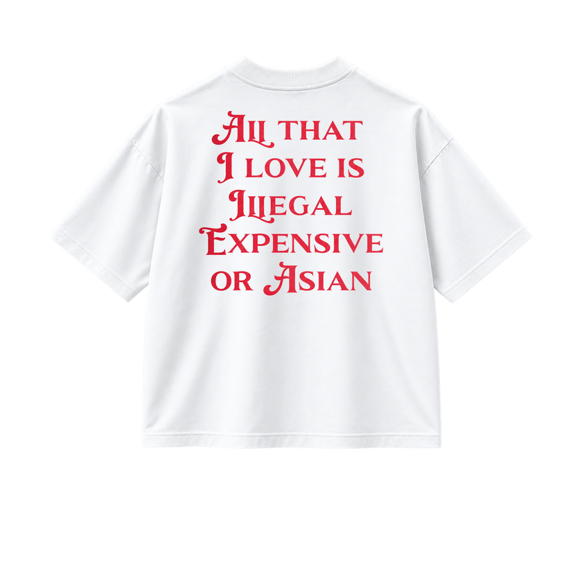 All That I Love Is Asian - Tee - white/red