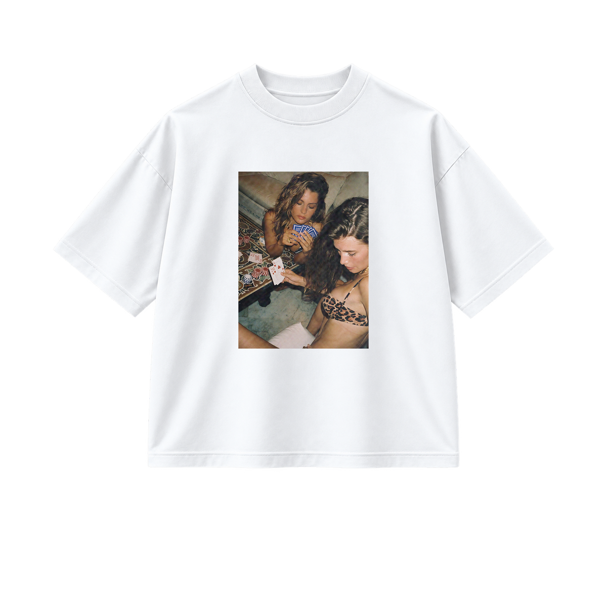 Naughty Card Games - Tee - white/black