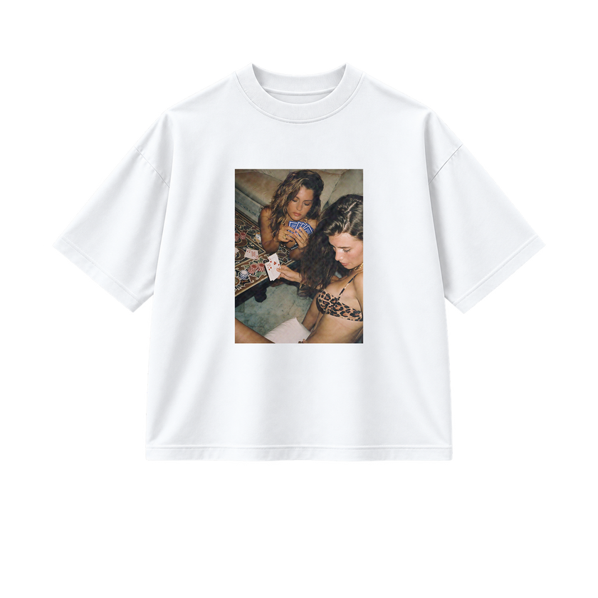 Naughty Card Games - Tee - white/black