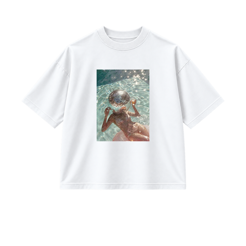 Disco For Breakfast - Tee - white/black