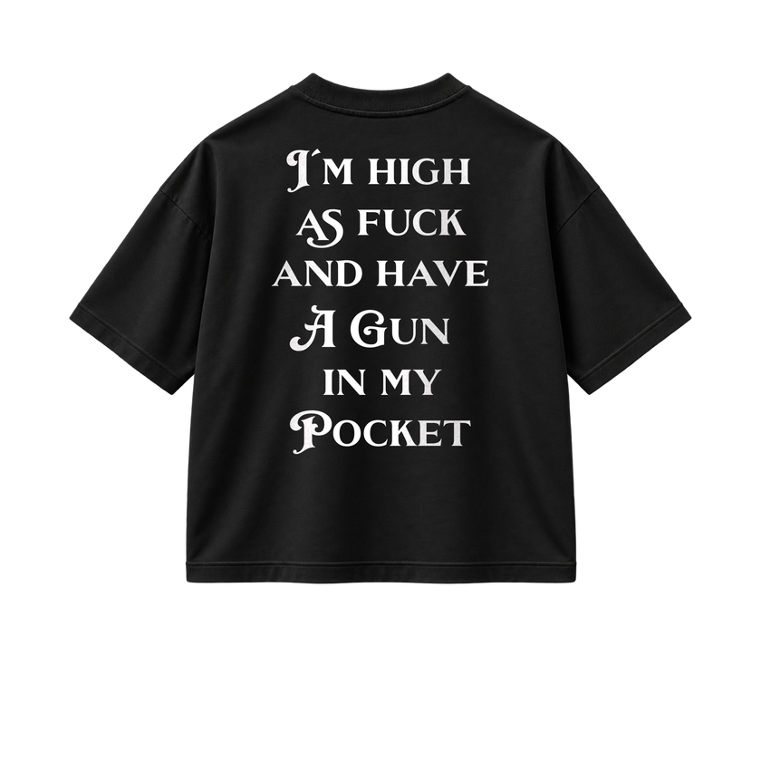 Gun In My Pocket - Tee - black/white