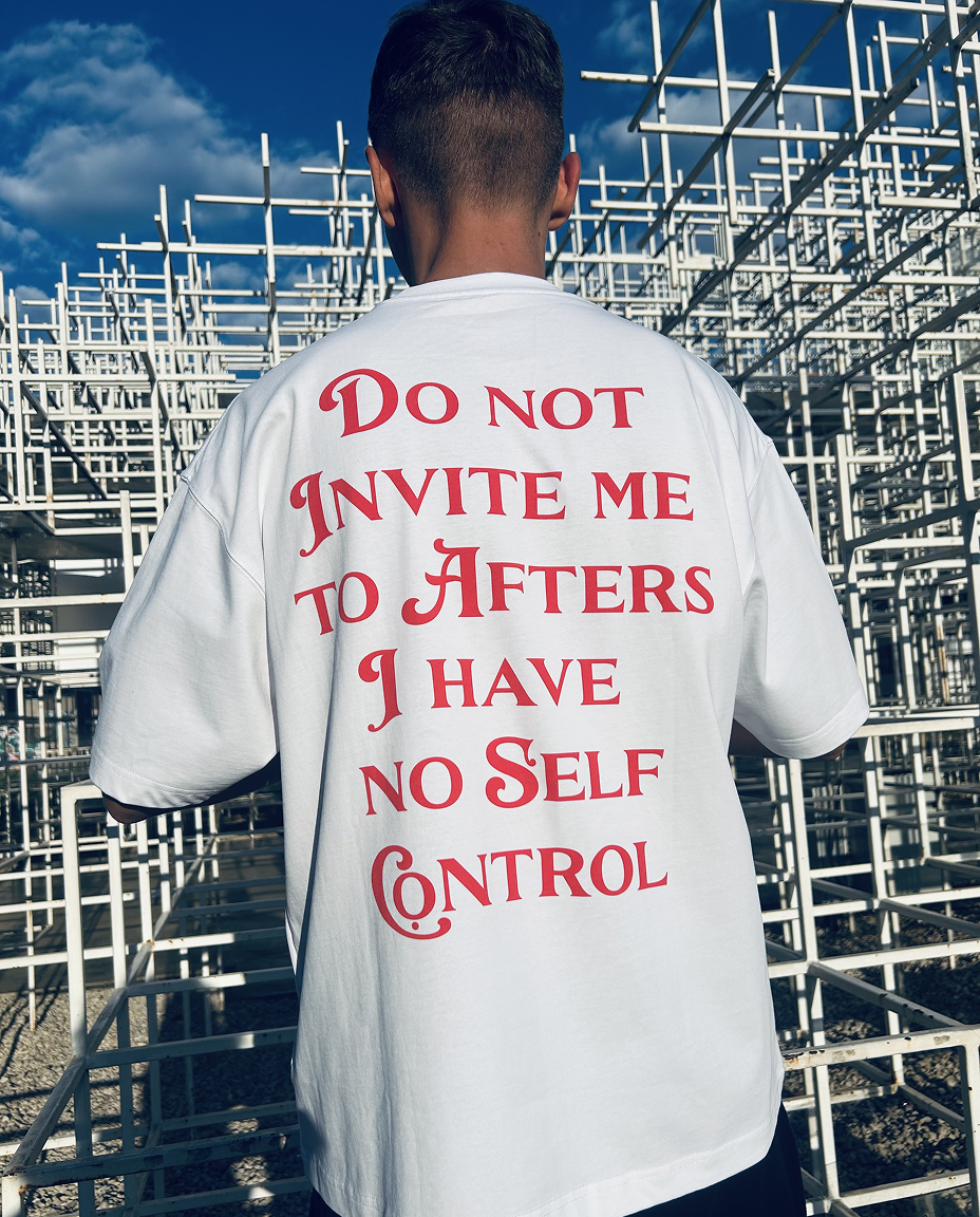 Do Not Invite Me - Tee - white/red