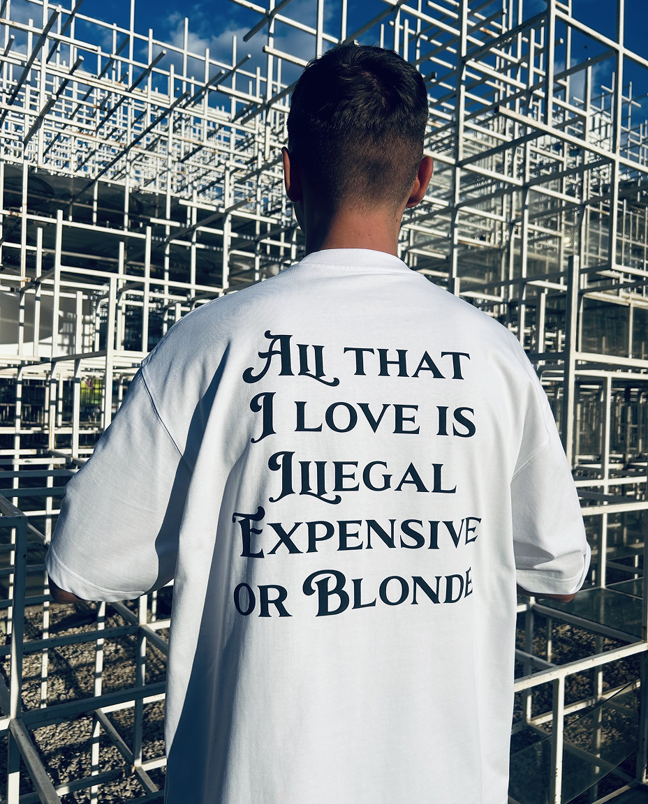 All That I Love Is Blonde - Tee - white/black — lifestyle 2