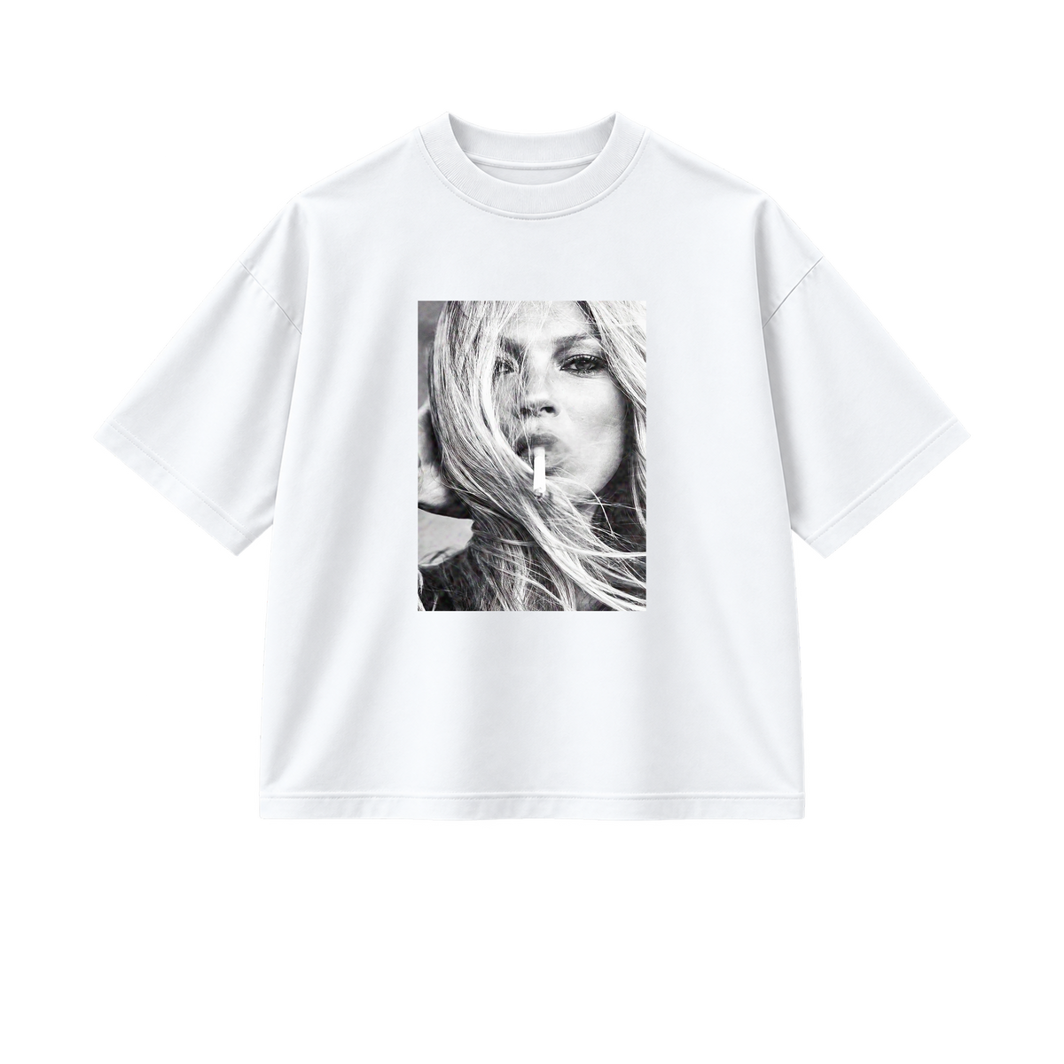 Smoking Kate - Tee - white/black — front view