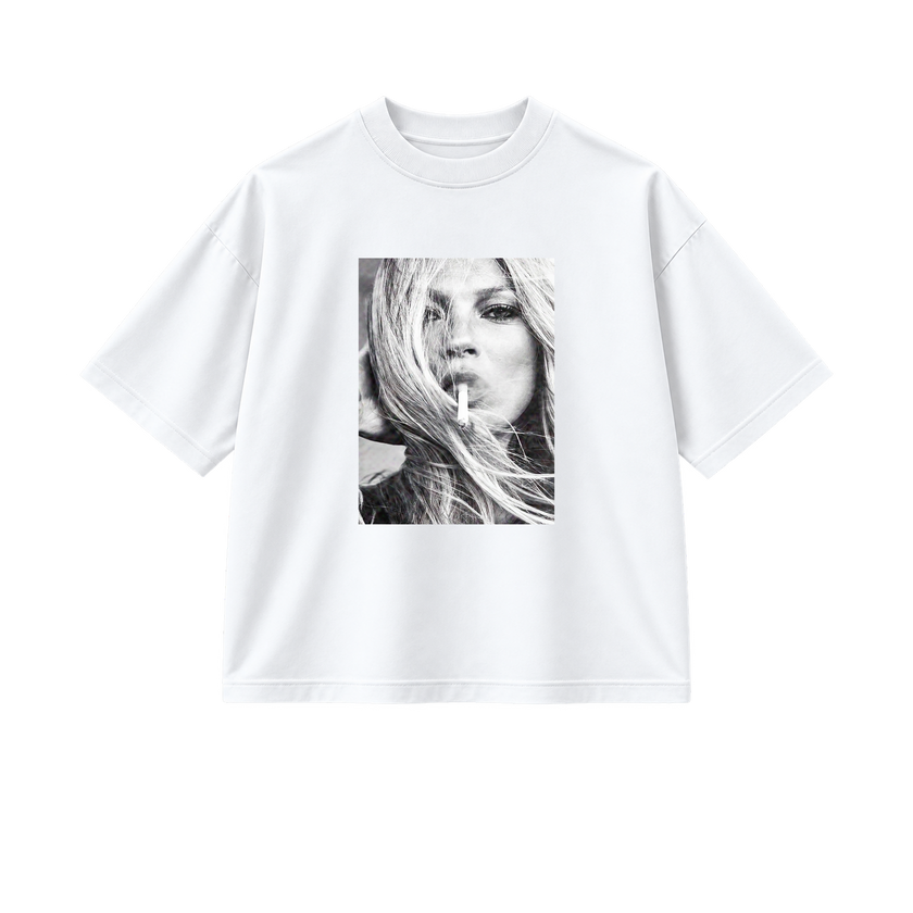 Smoking Kate - Tee - white/black