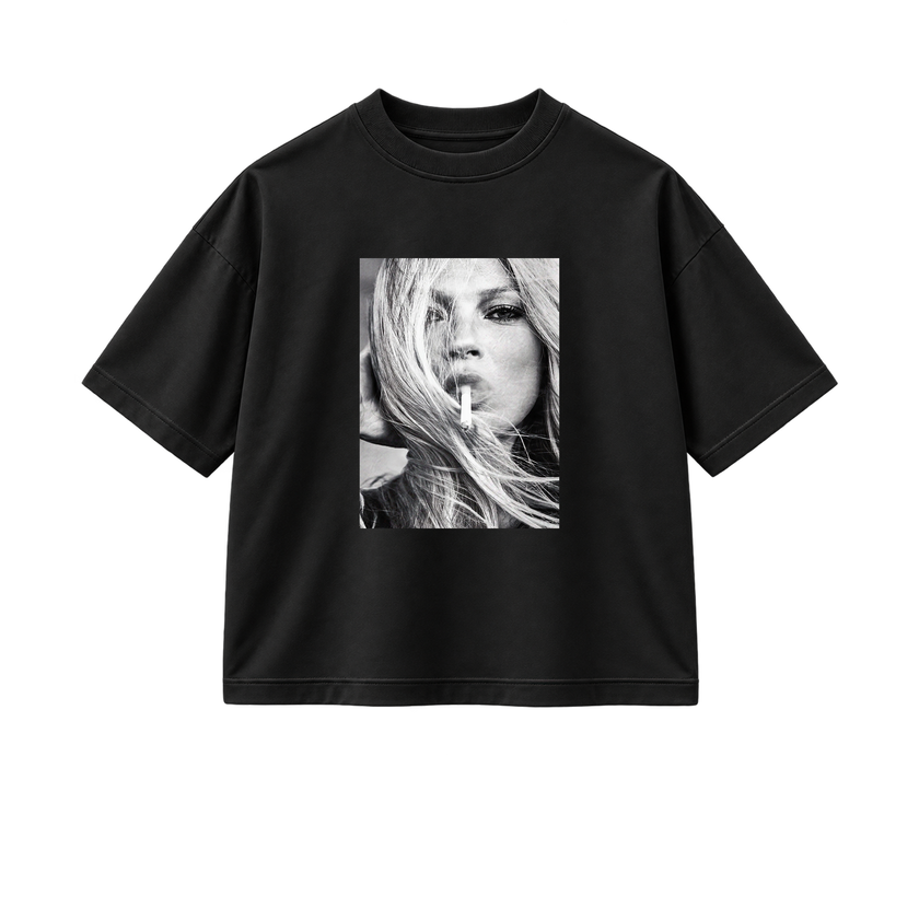 Smoking Kate - Tee - black/white