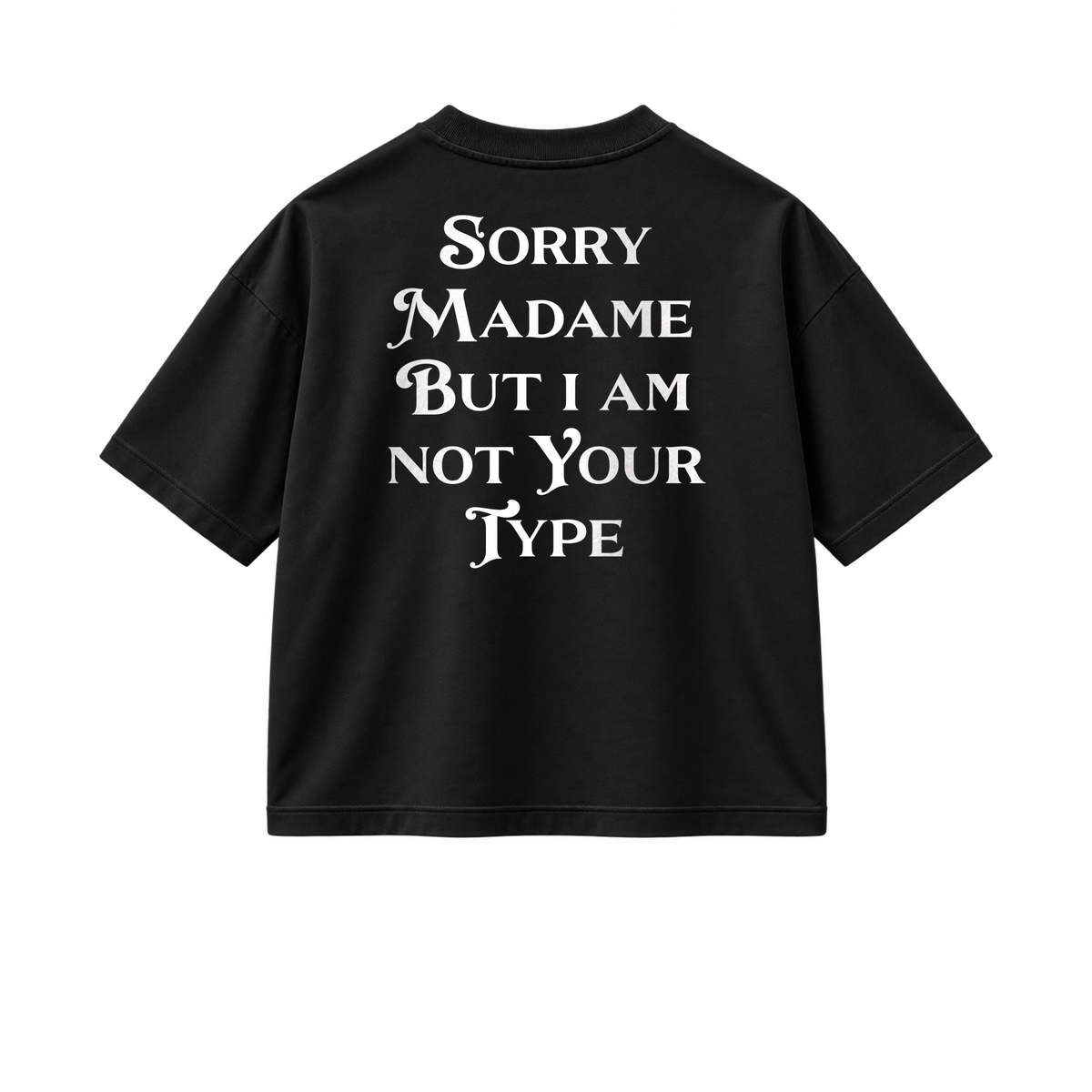 Sorry Madame - Tee - black/white — front view