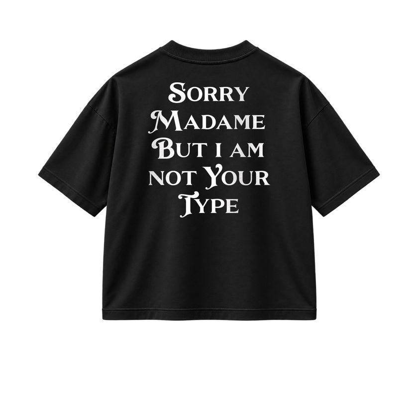 Sorry Madame - Tee - black/white