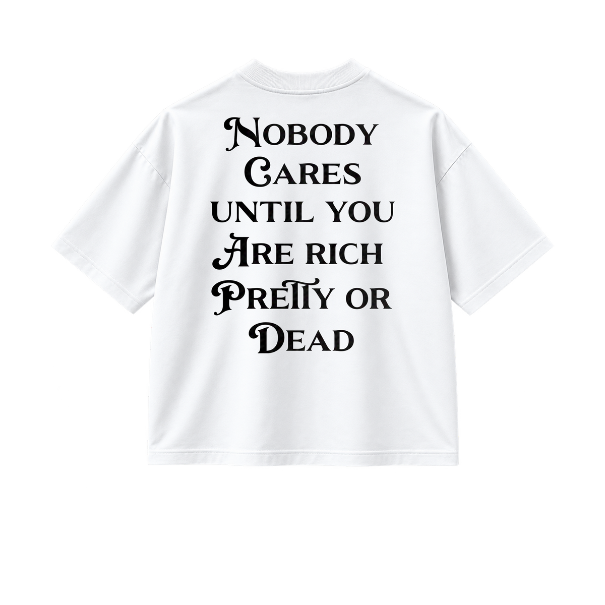 Nobody Cares Until - Tee - white/black