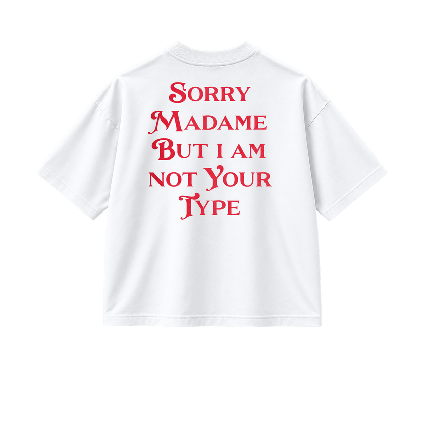 Sorry Madame - Tee - white/red