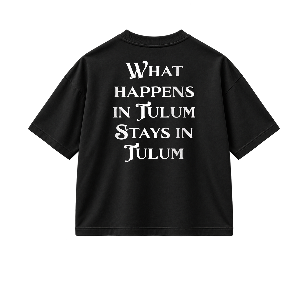 What Happens In Tulum - Tee - black/white — front view
