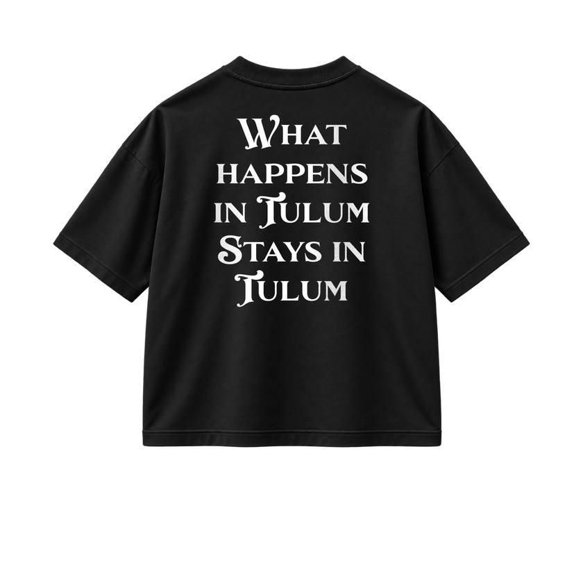 What Happens In Tulum - Tee - black/white