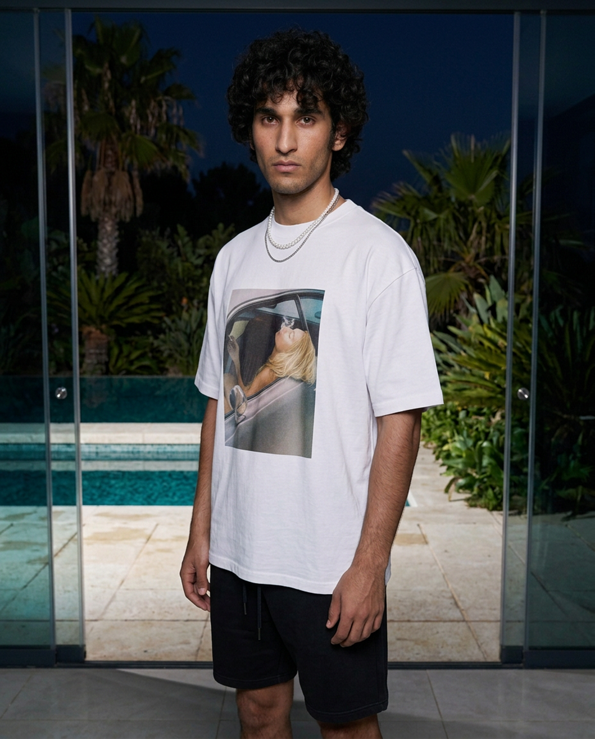 Passenger Princess oversized tee in Black — editorial — lifestyle 2