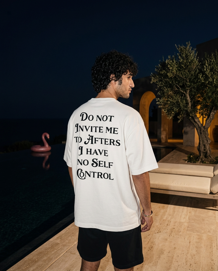 Do Not Invite Me - Tee - white/black